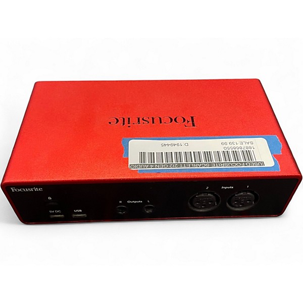 Used Focusrite Scarlett 2i2 Gen 4 Audio Interface