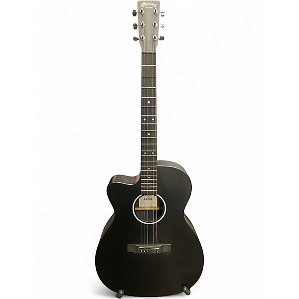 Used Martin x series omc-x1 Left Handed Flat Black Acoustic Electric Guitar