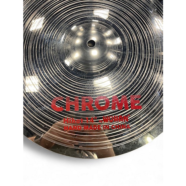 Used Wuhan 14in Chome Pair Cymbal