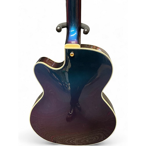 Used D'Angelico DLX 175 Purple Hollow Body Electric Guitar