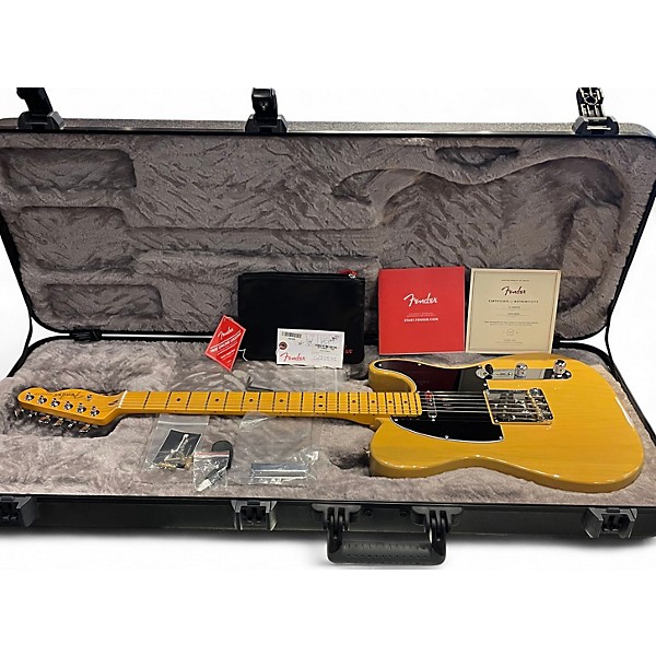 Used Fender American Professional II Telecaster Butterscotch Blonde Solid Body Electric Guitar