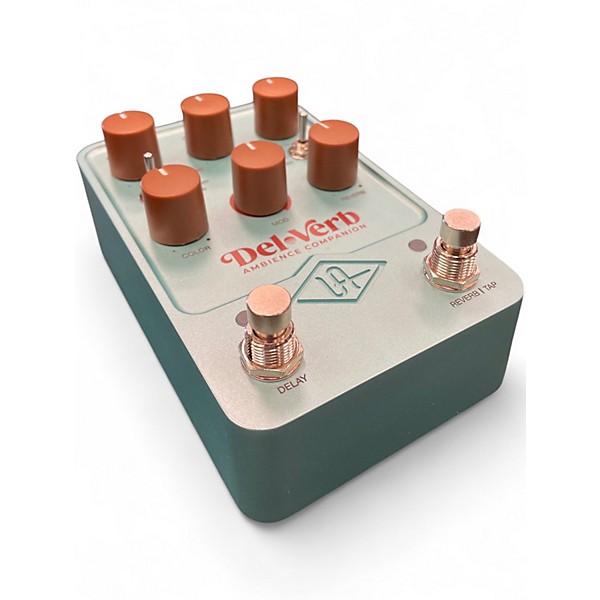 Used Universal Audio UAFX Del-Verb Ambience Companion Effects Pedal - Turquoise Effect Pedal