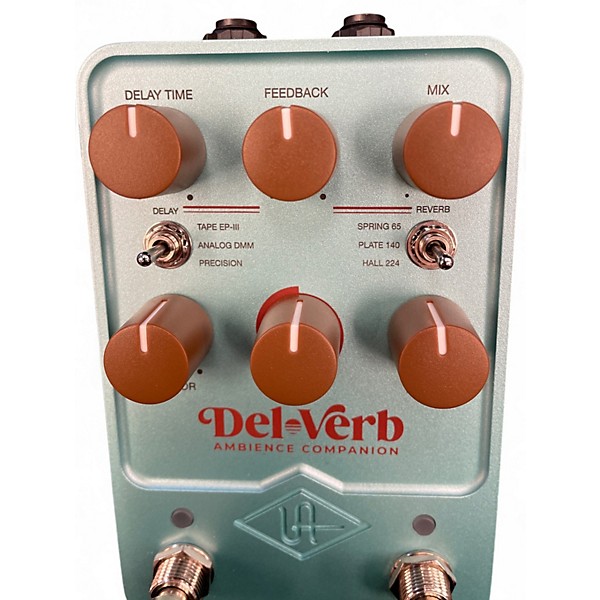 Used Universal Audio UAFX Del-Verb Ambience Companion Effects Pedal - Turquoise Effect Pedal