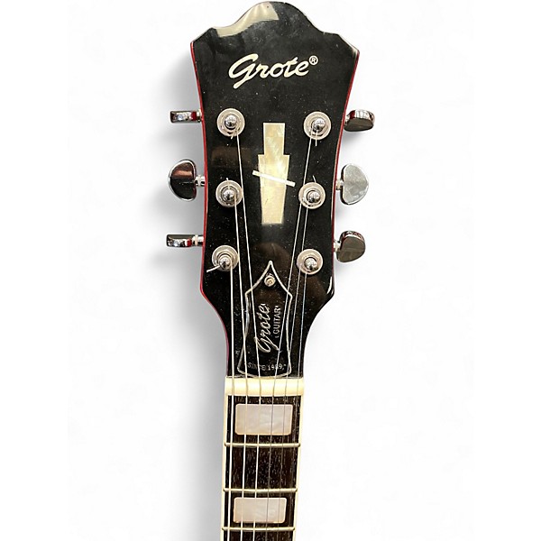 Used Grote JAZZ Red Hollow Body Electric Guitar