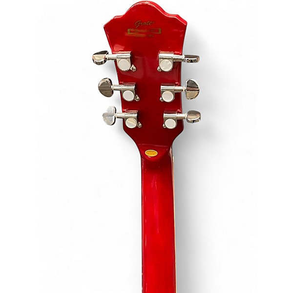Used Grote JAZZ Red Hollow Body Electric Guitar