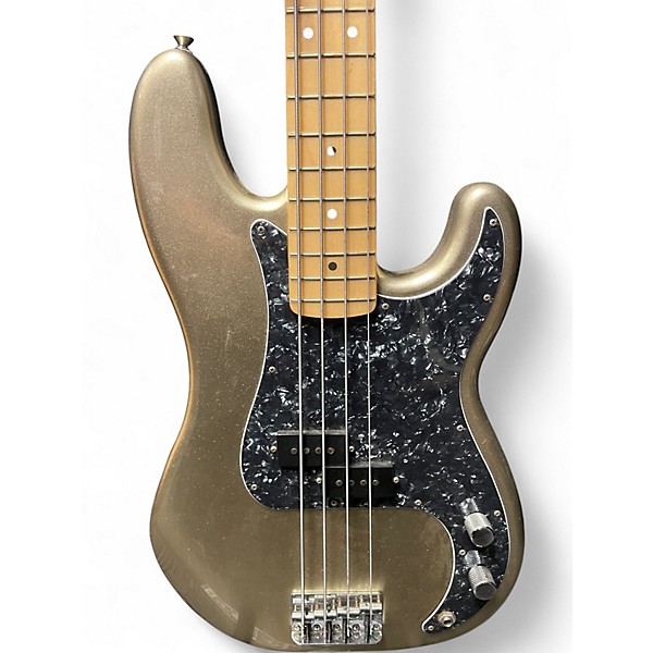 Used Fender 75th Anniversary Precession Bass Metallic Silver Electric Bass Guitar