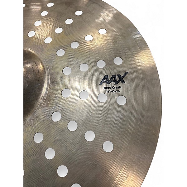 Used SABIAN 18in AAX AERO CRASH Cymbal