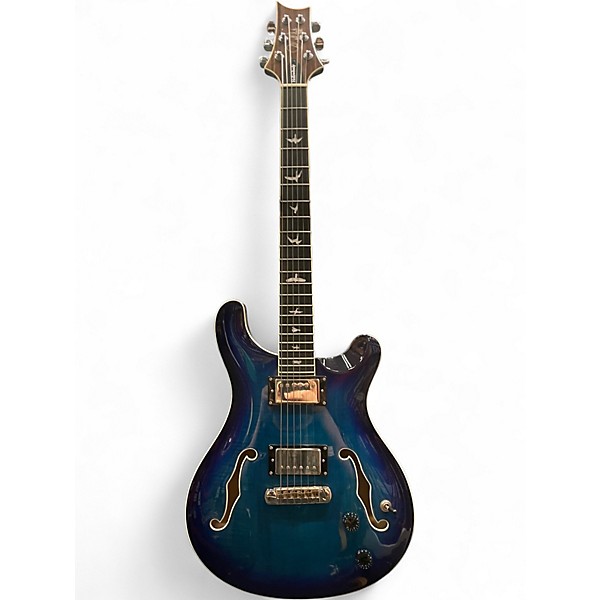 Used PRS SE Custom 22 Semi-Hollowbody Blue Burst Hollow Body Electric Guitar