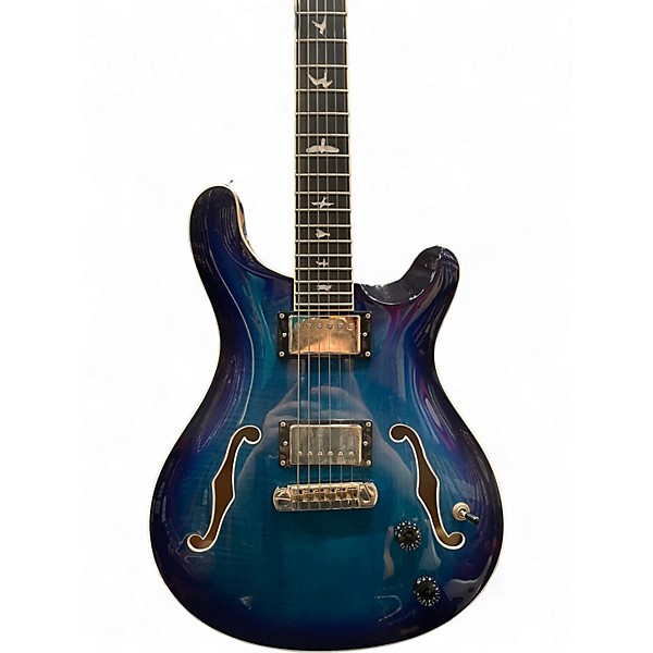 Used PRS SE Custom 22 Semi-Hollowbody Blue Burst Hollow Body Electric Guitar