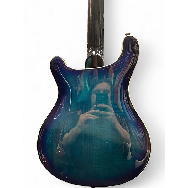 Used PRS SE Custom 22 Semi-Hollowbody Blue Burst Hollow Body Electric Guitar