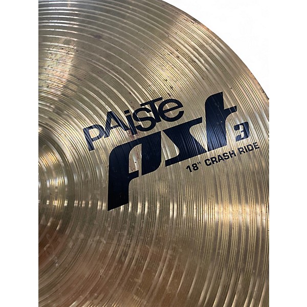 Used Paiste 18in PST3 Crash Ride Cymbal