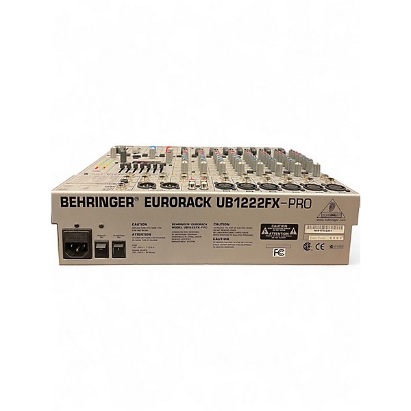 Used Behringer EURORACK UB1222FX-PRO Unpowered Mixer