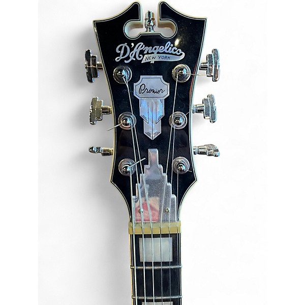 Used D'Angelico Premier Bedford SH Black Hollow Body Electric Guitar