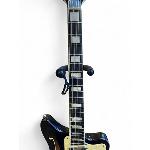 Used D'Angelico Premier Bedford SH Black Hollow Body Electric Guitar