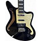 Used D'Angelico Premier Bedford SH Black Hollow Body Electric Guitar