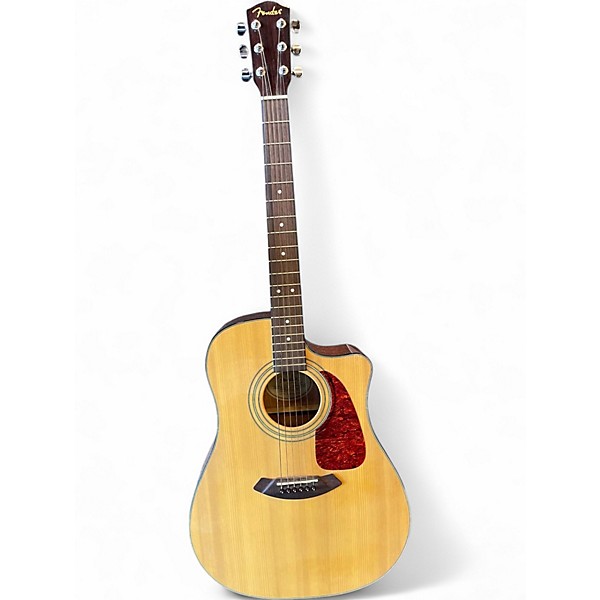 Used Fender CD140SCE Natural Acoustic Electric Guitar