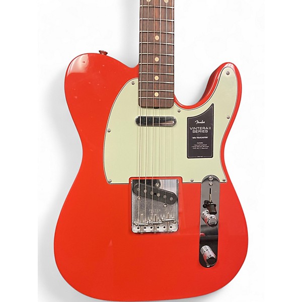 Used Fender Vintera II '60s Telecaster Fiesta Red Solid Body Electric Guitar
