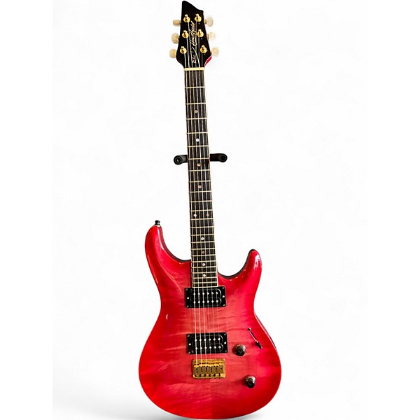 Used Heartfield EL Trans Red Solid Body Electric Guitar