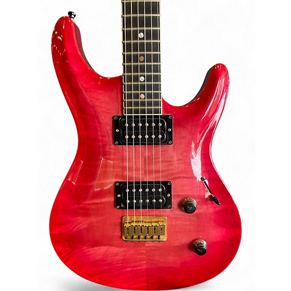 Used Heartfield EL Trans Red Solid Body Electric Guitar