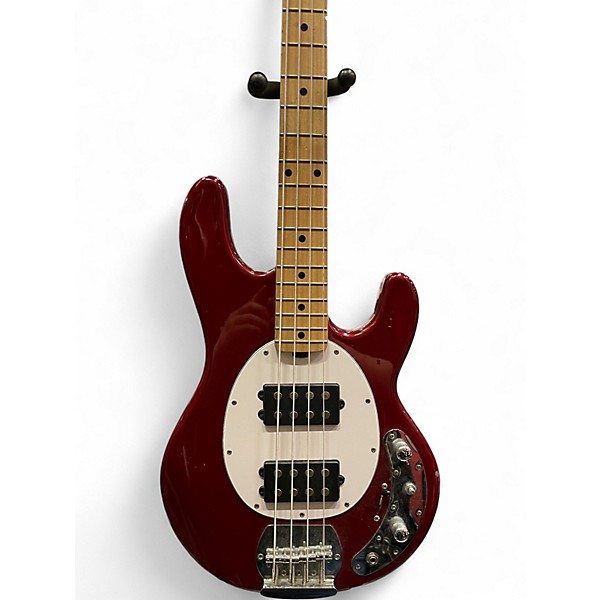 Used Sterling by Music Man Ray4 Candy Apple Red Electric Bass Guitar