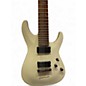 Used Schecter Guitar Research Demon 7 String Antique White Solid Body Electric Guitar