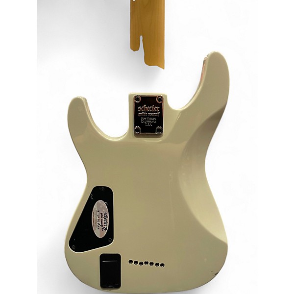 Used Schecter Guitar Research Demon 7 String Antique White Solid Body Electric Guitar