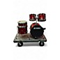 Used TAMA 5 Piece Imperialstar Red Drum Kit thumbnail