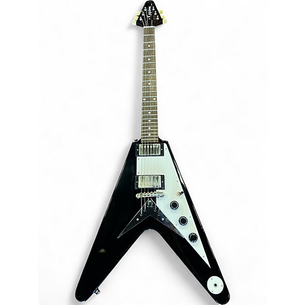 Used Epiphone Flying V Black Solid Body Electric Guitar