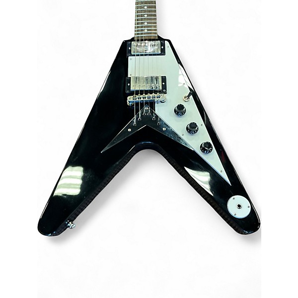 Used Epiphone Flying V Black Solid Body Electric Guitar