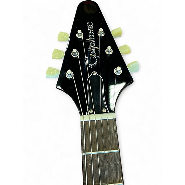 Used Epiphone Flying V Black Solid Body Electric Guitar