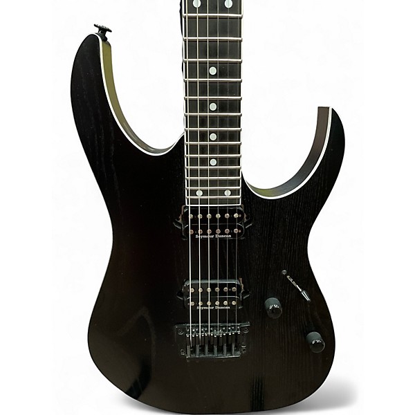 Used 2024 Ibanez Prestige Series Weathered Black Black Solid Body Electric Guitar