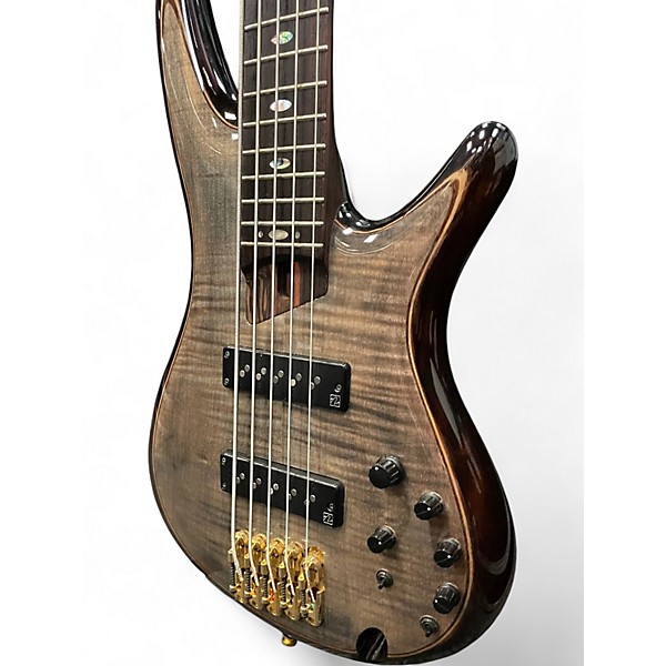 Used Ibanez SR1405 PREMIUM Trans Black Electric Bass Guitar