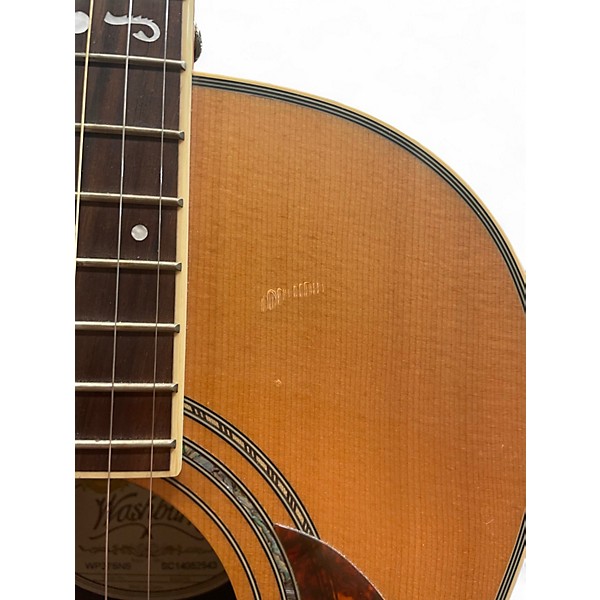 Used Washburn WP27SNS Natural Acoustic Guitar
