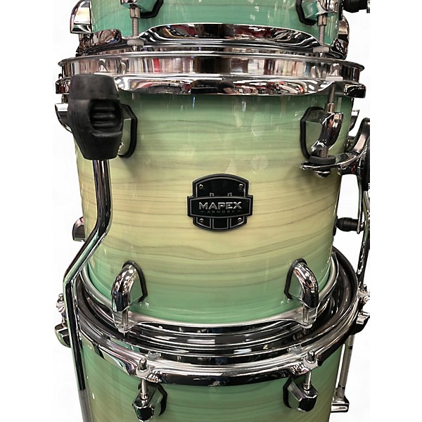 Used Mapex 5 Piece Armory Series Seafoam Green Drum Kit