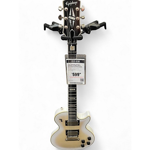 Used Epiphone LES PAUL PROPHECY Olympic White Solid Body Electric Guitar