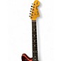 Used Fender Johnny Marr Signature Jaguar Chrome Red Metallic Solid Body Electric Guitar