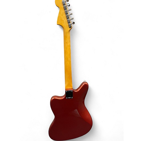 Used Fender Johnny Marr Signature Jaguar Chrome Red Metallic Solid Body Electric Guitar