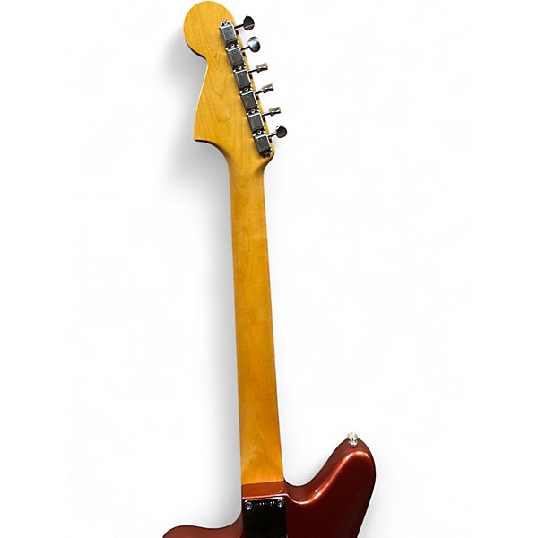 Used Fender Johnny Marr Signature Jaguar Chrome Red Metallic Solid Body Electric Guitar