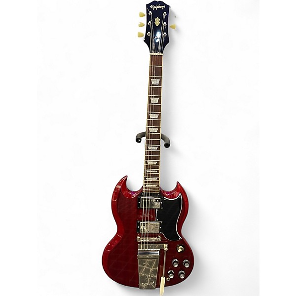 Used Epiphone SG standard Maestro Cherry Solid Body Electric Guitar