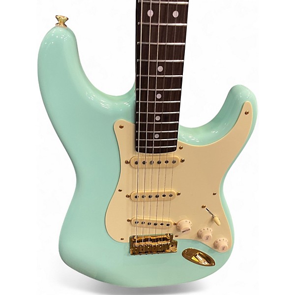 Used Miscellaneous Partscaster Blue Solid Body Electric Guitar