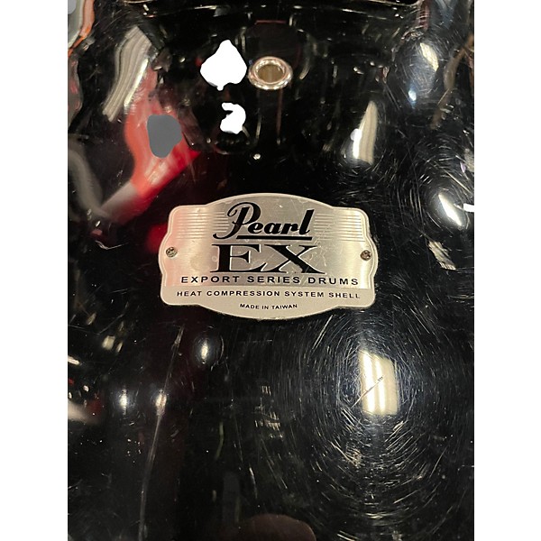 Used Pearl 5 Piece EXPORT EX Black Drum Kit