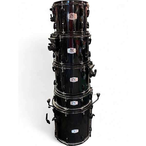 Used Pearl 6 Piece EXPORT EX Black Drum Kit