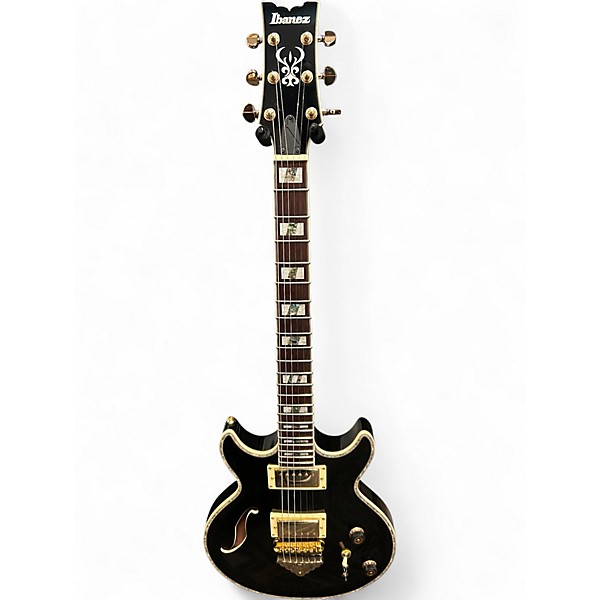Used Ibanez AG95 Artcore Expressionist Black and Gold Hollow Body Electric Guitar