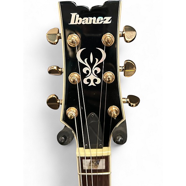 Used Ibanez AG95 Artcore Expressionist Black and Gold Hollow Body Electric Guitar