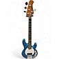 Used Sterling by Music Man STINGRAY SHORT SCALE Blue Electric Bass Guitar thumbnail