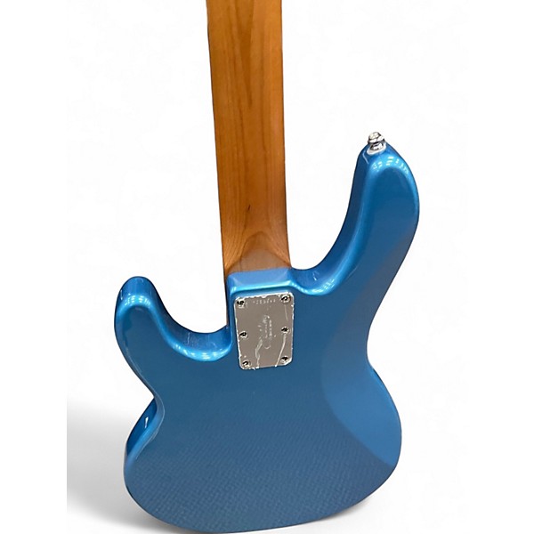 Used Sterling by Music Man STINGRAY SHORT SCALE Blue Electric Bass Guitar