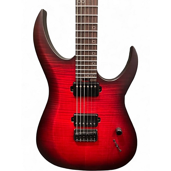 Used Schecter Guitar Research Sunset Extreme Satin Red Solid Body Electric Guitar