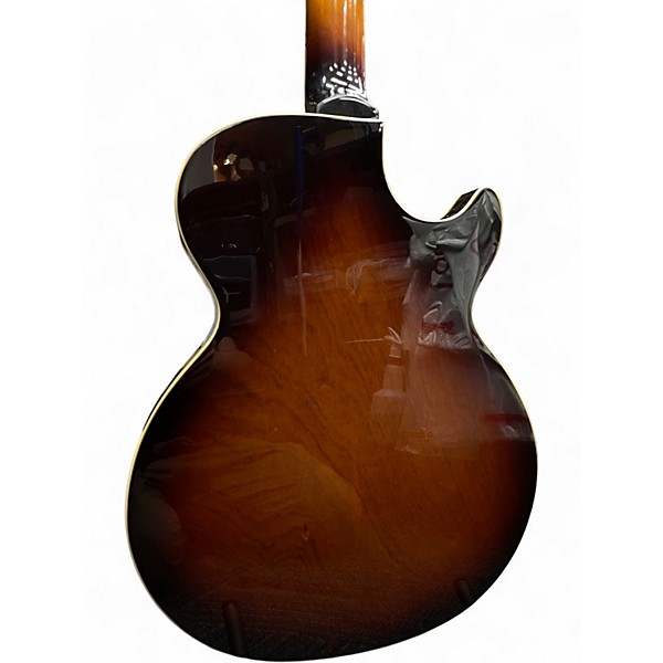 Used Iyv IJZ-300 Lefty 2 Color Sunburst Hollow Body Electric Guitar