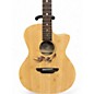 Used Luna Woodland Bamboo Natural Acoustic Electric Guitar