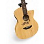 Used Luna Woodland Bamboo Natural Acoustic Electric Guitar